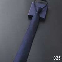 Simple Style Stripe Solid Color Polyester Yarn Men's Tie sku image 23