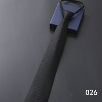 Simple Style Stripe Solid Color Polyester Yarn Men's Tie sku image 24