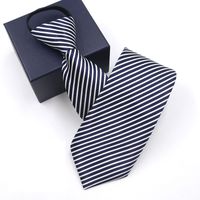 Simple Style Stripe Solid Color Polyester Yarn Men's Tie sku image 30