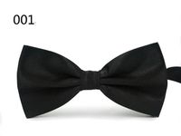 غير رسمي اللون الصامد عقدة القوس البوليستر للجنسين ربطة القوس sku image 3