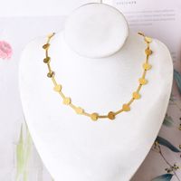 304 Stainless Steel 18K Gold Plated Elegant Simple Style Plating Heart Shape Jewelry Set main image 5
