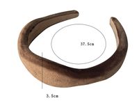 Women's Sweet Solid Color Suede Hair Band main image 2