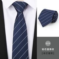 Business Stripe Arrow Polyester Men's Tie sku image 162