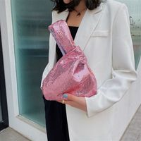 Femmes Mini Polyester Couleur Unie Style Vintage Style Classique Carré Ouvert Sac Seau sku image 1