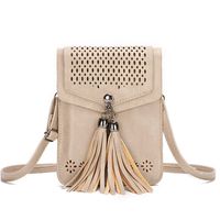 Women's Small Pu Leather Solid Color Vintage Style Classic Style Square Magnetic Buckle Saddle Bag sku image 2