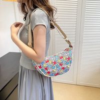 Women's Small Nylon Color Block Streetwear Dumpling Shape Zipper Shoulder Bag main image 1