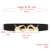 Ig Style Hand Alloy Elastic Band Women's Woven Belts main image 2