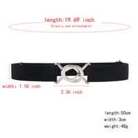 Ig Style Simple Style Geometric Alloy Elastic Band Women's Woven Belts main image 2