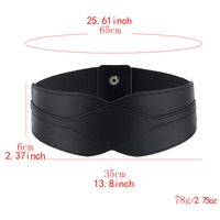 Ig Style Elegant Solid Color Pu Leather Women's Leather Belts main image 2