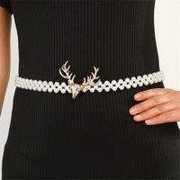 Korean New Pearls Round Waist Chain sku image 5