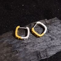 1 Paire Style Ig Géométrique Placage Le Cuivre Des Boucles D'oreilles main image 6