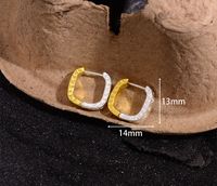 1 Pair Ig Style Geometric Plating Copper Earrings main image 2