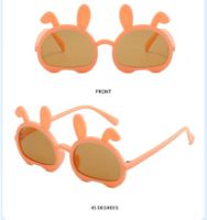 Cute Sweet Bunny Ears Pc Special-shaped Mirror Full Frame Kids Sunglasses sku image 1