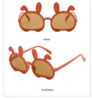 Cute Sweet Bunny Ears Pc Special-shaped Mirror Full Frame Kids Sunglasses sku image 3