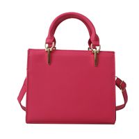 Women's Pu Leather Solid Color Vintage Style Classic Style Square Zipper Shoulder Bag sku image 3
