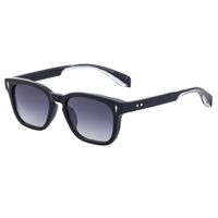 Streetwear Solid Color Pc Square Full Frame Men's Sunglasses sku image 2