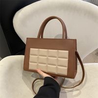 Women's Pu Leather Solid Color Vintage Style Classic Style Square Zipper Handbag main image 3