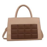 Women's Pu Leather Solid Color Vintage Style Classic Style Square Zipper Handbag sku image 1