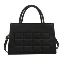 Women's Pu Leather Solid Color Vintage Style Classic Style Square Zipper Handbag sku image 5