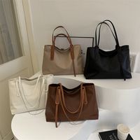 Women's Pu Leather Solid Color Vintage Style Classic Style Square Zipper Shoulder Bag main image 1