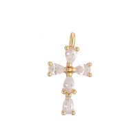 1 Piece Simple Style Cross Sterling Silver Plating Inlay Pendant Jewelry Accessories main image 4