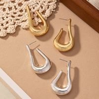 1 Pair Elegant Simple Style U Shape Plating Arylic 14k Gold Plated Silver Plated Drop Earrings main image 3