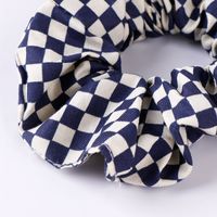 Women's Sweet Simple Style Plaid Cloth Hair Tie main image 3