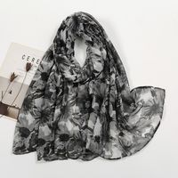 Women's Lady Solid Color Voile Silk Scarf sku image 4