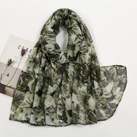 Women's Lady Solid Color Voile Silk Scarf sku image 9