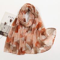 Women's Lady Solid Color Voile Silk Scarf sku image 11