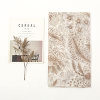 Women's Elegant Stripe Flower Cotton And Linen Tassel Scarf sku image 38