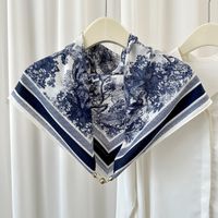 Women's Elegant Basic Simple Style Plaid Cotton And Linen Scarf sku image 7