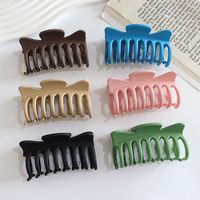 Women's Simple Style Solid Color Plastic Bowknot Hair Claws main image 5