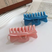 Women's Simple Style Solid Color Plastic Bowknot Hair Claws main image 4
