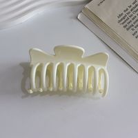 Women's Simple Style Solid Color Plastic Bowknot Hair Claws sku image 1