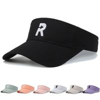 Unisex Simple Style Letter Curved Eaves Sun Hat main image 1