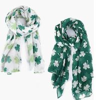 Unisex Ig Style Shamrock Polyester Printing Scarf main image 1