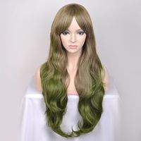 Women's Simple Style Holiday Home High Temperature Wire Centre Parting Curls Wigs main image 5