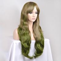 Women's Simple Style Holiday Home High Temperature Wire Centre Parting Curls Wigs main image 4