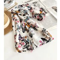 Women's Elegant Vacation Printing Polyester Silk Scarf sku image 2