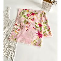 Women's Elegant Vacation Printing Polyester Silk Scarf sku image 5