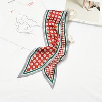 Women's Elegant Geometric Satin Silk Scarf sku image 16