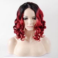 Women's Simple Style Holiday Home High Temperature Wire Centre Parting Short Curly Hair Wigs main image 5