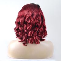Women's Simple Style Holiday Home High Temperature Wire Centre Parting Short Curly Hair Wigs main image 2