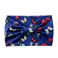 Women's Ethnic Style Butterfly Polyester Printing Bowknot Hair Band sku image 1