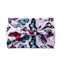 Women's Ethnic Style Butterfly Polyester Printing Bowknot Hair Band sku image 3