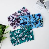 Women's Ethnic Style Butterfly Polyester Printing Bowknot Hair Band main image 2