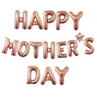 Mother's Day Simple Style Classic Style Letter Aluminum Film Holiday Daily Balloons main image 5