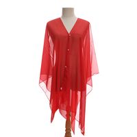 Women's Beach Simple Style Solid Color Satin Shawl sku image 3