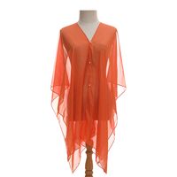 Women's Beach Simple Style Solid Color Satin Shawl sku image 8